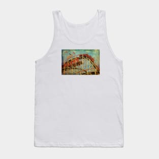 Riding The Famous Cyclone Roller Coaster Tank Top